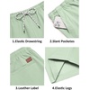 image:imageCOOFANDY Mens Casual Shorts Cotton Drawstring 9 inch Chino Shorts Stretch Elastic Waist Summer Beach Golf ShortsLight Green