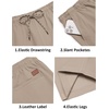 image:imageCOOFANDY Mens Casual Shorts Cotton Drawstring 9 inch Chino Shorts Stretch Elastic Waist Summer Beach Golf ShortsLight Khaki