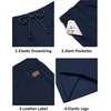 image:imageCOOFANDY Mens Casual Shorts Cotton Drawstring 9 inch Chino Shorts Stretch Elastic Waist Summer Beach Golf ShortsNavy Blue