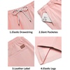 image:imageCOOFANDY Mens Casual Shorts Cotton Drawstring 9 inch Chino Shorts Stretch Elastic Waist Summer Beach Golf ShortsPink