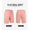 image:imageCOOFANDY Mens Casual Shorts Cotton Drawstring 9 inch Chino Shorts Stretch Elastic Waist Summer Beach Golf ShortsPink