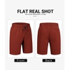 image:imageCOOFANDY Mens Casual Shorts Cotton Drawstring 9 inch Chino Shorts Stretch Elastic Waist Summer Beach Golf ShortsRed