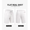 image:imageCOOFANDY Mens Casual Shorts Cotton Drawstring 9 inch Chino Shorts Stretch Elastic Waist Summer Beach Golf ShortsWhite