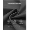 image:imageCOOFANDY Mens Casual Shorts Cotton Elastic Waist Drawstring Shorts Lightweight Summer Beach Shorts2 Pack  Dark Grey  Denim Blue