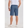 image:imageCOOFANDY Mens Casual Shorts Cotton Elastic Waist Drawstring Shorts Lightweight Summer Beach ShortsAblue