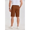 image:imageCOOFANDY Mens Casual Shorts Cotton Elastic Waist Drawstring Shorts Lightweight Summer Beach ShortsAbrown2