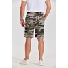 image:imageCOOFANDY Mens Casual Shorts Cotton Elastic Waist Drawstring Shorts Lightweight Summer Beach ShortsAcamouflage