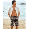 image:imageCOOFANDY Mens Casual Shorts Cotton Elastic Waist Drawstring Shorts Lightweight Summer Beach ShortsAcamouflage