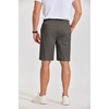 image:imageCOOFANDY Mens Casual Shorts Cotton Elastic Waist Drawstring Shorts Lightweight Summer Beach ShortsAdark Grey
