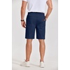 image:imageCOOFANDY Mens Casual Shorts Cotton Elastic Waist Drawstring Shorts Lightweight Summer Beach ShortsAnavy Blue