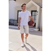 image:imageCOOFANDY Mens Casual Shorts Cotton Elastic Waist Drawstring Shorts Lightweight Summer Beach ShortsApat1