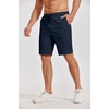 image:imageCOOFANDY Mens Casual Shorts Cotton Elastic Waist Drawstring Shorts Lightweight Summer Beach ShortsAroyal Blue