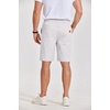 image:imageCOOFANDY Mens Casual Shorts Cotton Elastic Waist Drawstring Shorts Lightweight Summer Beach ShortsAwhite