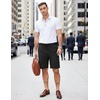 image:imageCOOFANDY Mens Casual Shorts Cotton Elastic Waist Drawstring Shorts Lightweight Summer Beach ShortsBlack