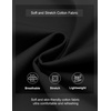 image:imageCOOFANDY Mens Casual Shorts Cotton Elastic Waist Drawstring Shorts Lightweight Summer Beach ShortsBlack