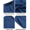 image:imageCOOFANDY Mens Casual Shorts Cotton Elastic Waist Drawstring Shorts Lightweight Summer Beach ShortsBlue