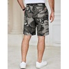 image:imageCOOFANDY Mens Casual Shorts Cotton Elastic Waist Drawstring Shorts Lightweight Summer Beach ShortsCamouflage 1