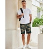 image:imageCOOFANDY Mens Casual Shorts Cotton Elastic Waist Drawstring Shorts Lightweight Summer Beach ShortsCamouflage 2