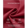image:imageCOOFANDY Mens Casual Shorts Cotton Elastic Waist Drawstring Shorts Lightweight Summer Beach ShortsDark Red