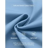 image:imageCOOFANDY Mens Casual Shorts Cotton Elastic Waist Drawstring Shorts Lightweight Summer Beach ShortsLight Blue
