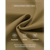image:imageCOOFANDY Mens Casual Shorts Cotton Elastic Waist Drawstring Shorts Lightweight Summer Beach ShortsLight Brown