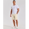 image:imageCOOFANDY Mens Casual Shorts Cotton Elastic Waist Shorts Drawstring Summer Beach ShortsBeige