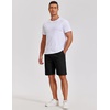 image:imageCOOFANDY Mens Casual Shorts Cotton Elastic Waist Shorts Drawstring Summer Beach ShortsBlack