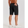 image:imageCOOFANDY Mens Casual Shorts Cotton Elastic Waist Shorts Drawstring Summer Beach ShortsBlack Light Khaki