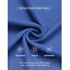 image:imageCOOFANDY Mens Casual Shorts Cotton Elastic Waist Shorts Drawstring Summer Beach ShortsBlue