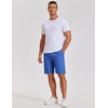 image:imageCOOFANDY Mens Casual Shorts Cotton Elastic Waist Shorts Drawstring Summer Beach ShortsBlue