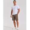 image:imageCOOFANDY Mens Casual Shorts Cotton Elastic Waist Shorts Drawstring Summer Beach ShortsBrown