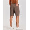 image:imageCOOFANDY Mens Casual Shorts Cotton Elastic Waist Shorts Drawstring Summer Beach ShortsBrown