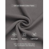 image:imageCOOFANDY Mens Casual Shorts Cotton Elastic Waist Shorts Drawstring Summer Beach ShortsDark Grey