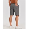 image:imageCOOFANDY Mens Casual Shorts Cotton Elastic Waist Shorts Drawstring Summer Beach ShortsDark Grey