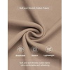 image:imageCOOFANDY Mens Casual Shorts Cotton Elastic Waist Shorts Drawstring Summer Beach ShortsDark Khaki