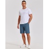image:imageCOOFANDY Mens Casual Shorts Cotton Elastic Waist Shorts Drawstring Summer Beach ShortsDenim Blue