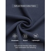 image:imageCOOFANDY Mens Casual Shorts Cotton Elastic Waist Shorts Drawstring Summer Beach ShortsNavy Blue