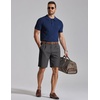 image:imageCOOFANDY Mens Casual Shorts Pleated Front 9 Linen Textured Dress ShortsDark Grey
