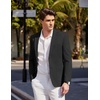 image:imageCOOFANDY Mens Casual Sport Coat Blazer Two Buttons Knit Lightweight Suit JacketsBlack