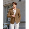 image:imageCOOFANDY Mens Casual Sport Coat Blazer Two Buttons Knit Lightweight Suit JacketsBrown