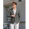 image:imageCOOFANDY Mens Casual Sport Coat Blazer Two Buttons Knit Lightweight Suit JacketsDark Grey