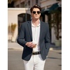 image:imageCOOFANDY Mens Casual Sport Coat Blazer Two Buttons Knit Lightweight Suit JacketsNavy