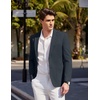 image:imageCOOFANDY Mens Casual Sport Coat Blazer Two Buttons Knit Lightweight Suit JacketsNavy
