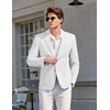 image:imageCOOFANDY Mens Casual Sport Coat Blazer Two Buttons Knit Lightweight Suit JacketsWhite
