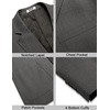 image:imageCOOFANDY Mens Casual Sport Coat Lightweight Two Button Blazer Slim Fit Business JacketsDark Grey