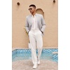 image:imageCOOFANDY Mens Casual Sport Coat Lightweight Two Button Blazer Slim Fit Business JacketsLight Grey
