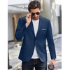 image:imageCOOFANDY Mens Causal Blazer Two Button Suit Jackets Lightweight Slim Fit Sports CoatsDark Blue