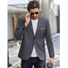 image:imageCOOFANDY Mens Causal Blazer Two Button Suit Jackets Lightweight Slim Fit Sports CoatsDark Gray