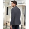 image:imageCOOFANDY Mens Causal Blazer Two Button Suit Jackets Lightweight Slim Fit Sports CoatsDark Gray