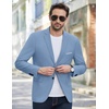 image:imageCOOFANDY Mens Causal Blazer Two Button Suit Jackets Lightweight Slim Fit Sports CoatsLight Blue